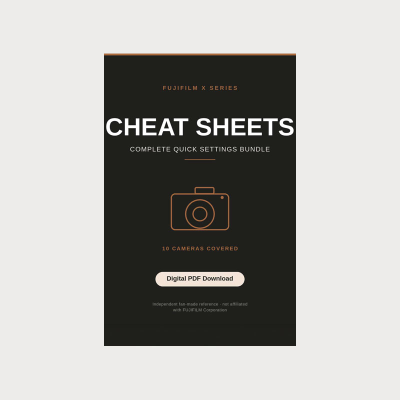 Fujifilm Cheat Sheets - Complete Bundle